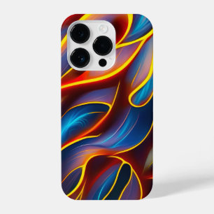 Coque Pour iPhone 14 Plus Flammes rouges bleues Abstraites