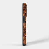 Coque Pour iPhone 14 Plus Fleur Boho Marron (Côté droit)