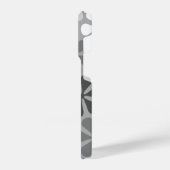 Coque Pour iPhone 14 Plus Fleurs Abstraites Gris noir blanc (Côté gauche)