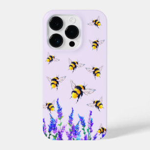 Coque Pour iPhone 14 Plus Fleurs et abeilles Flying coque iphone Cadeau