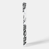 Coque Pour iPhone 14 Plus Fleurs et plus en noir Coque-Mate coque iphone (Verso / Gauche)