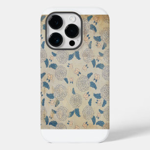 Coque Pour iPhone 14 Plus Fleurs japonaises vintages et Feuilles