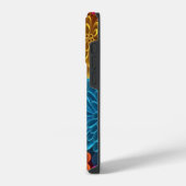 Coque Pour iPhone 14 Plus Fleurs multicolores 3D (Côté gauche)