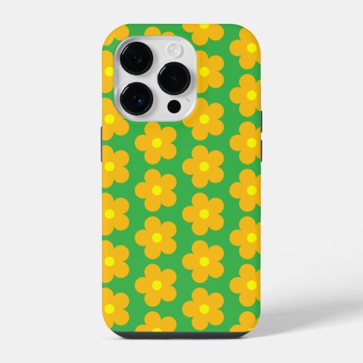Coque Pour iPhone 14 Plus Fleurs Orange Clair (Verso)