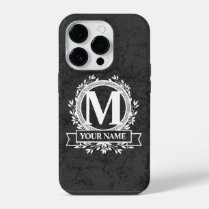 Coque Pour iPhone 14 Plus Floral Monogramme Design Coque-Mate coque iphone