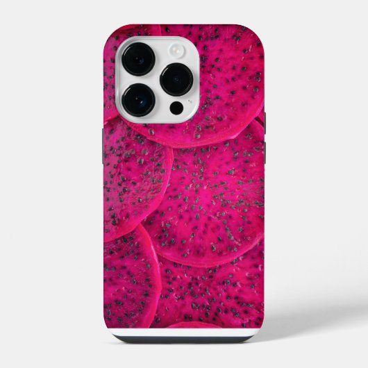 Coque Pour iPhone 14 Plus Fruit dragon rose tropical (Verso)