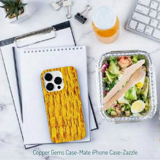 Coque Pour iPhone 14 Plus Gemmes en cuivre