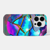 Coque Pour iPhone 14 Plus Globe de l'Iridescente spatiale (Verso Horizontal)