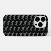 Coque Pour iPhone 14 Plus Golden Retriever mignon Chien Grille Silhouette No (Verso Horizontal)