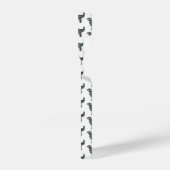 Coque Pour iPhone 14 Plus Golden Retriever mignon Chien Silhouette Grille bl (Côté gauche)