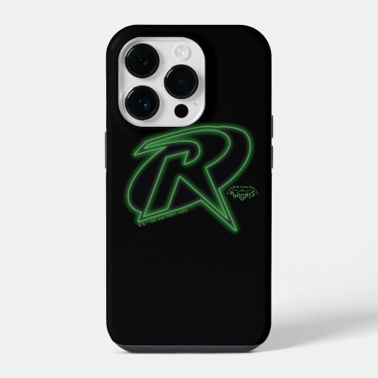 Coque Pour iPhone 14 Plus Gotham Knights Robin Logo (Verso)