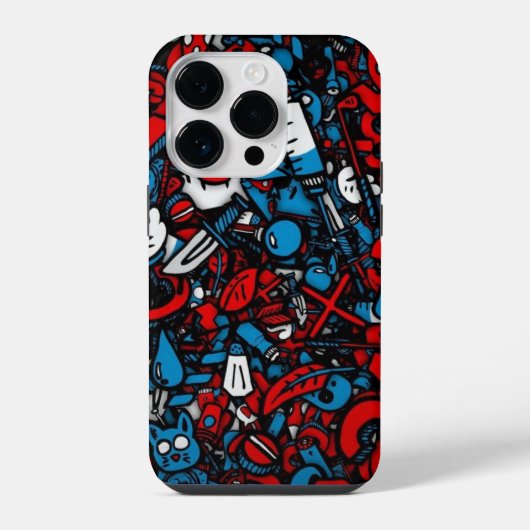 Coque Pour iPhone 14 Plus Graffiti coloré (Verso)