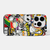 Coque Pour iPhone 14 Plus Graffiti de dessin animé (Verso Horizontal)