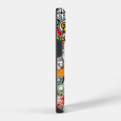 Coque Pour iPhone 14 Plus Graffiti de dessin animé (Côté droit)