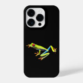 Coque Pour iPhone 14 Plus Grenouille à feuilles rouges (Verso)