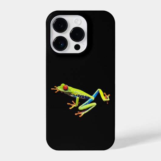 Coque Pour iPhone 14 Plus Grenouille à feuilles rouges (Verso)