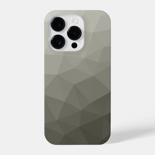 Coque Pour iPhone 14 Plus Gris brun clair dégradé de l'armée maille géométri (Verso)