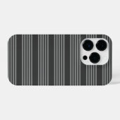 Coque Pour iPhone 14 Plus Gris et charbon de bois cinq bandes motif (Verso Horizontal)