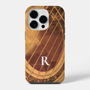 Coque Pour iPhone 14 Plus Guitare acoustique monogramme
