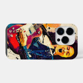 Coque Pour iPhone 14 Plus guitariste cool (Verso Horizontal)