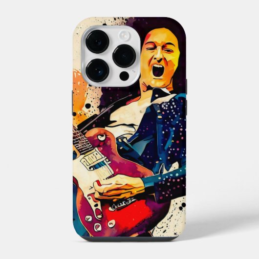 Coque Pour iPhone 14 Plus guitariste cool (Verso)