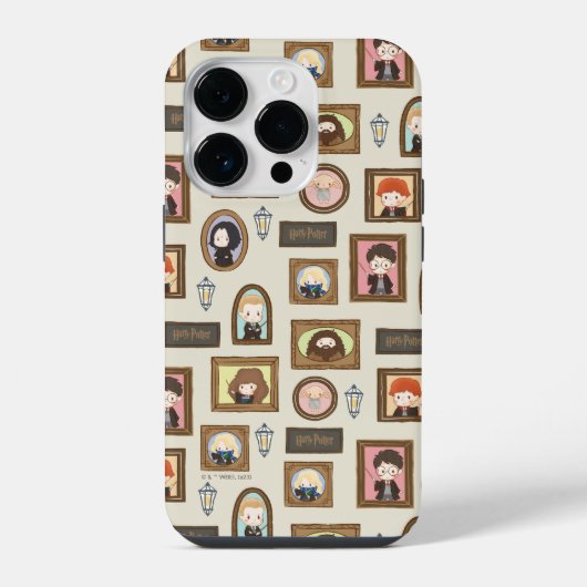 Coque Pour iPhone 14 Plus HARRY POTTER™ Chibi Image Frame Motif (Verso)