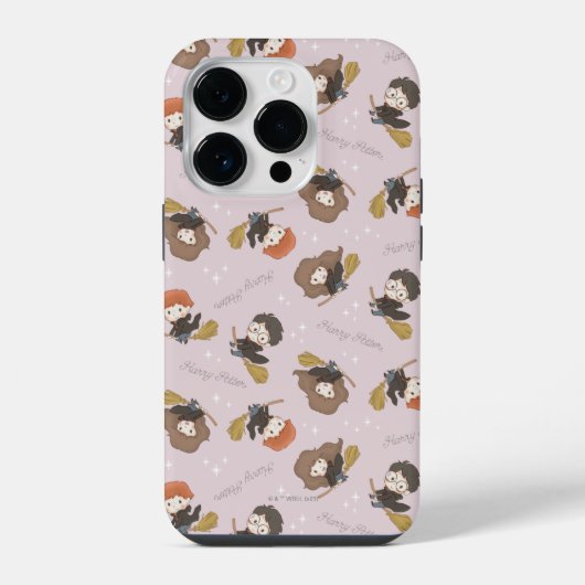 Coque Pour iPhone 14 Plus HARRY POTTER™, Hermione & Ron Flying Motif (Verso)