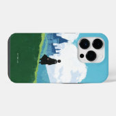 Coque Pour iPhone 14 Plus HARRY POTTER™ Surplombant le château HOGWARTS™ (Verso Horizontal)