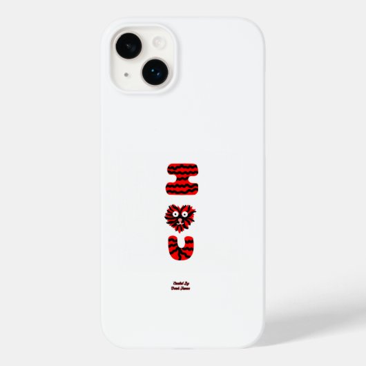 Coque Pour iPhone 14 Plus I Fuzzy U Apple iPhone 14 Plus Coque (Verso)