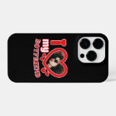 Coque Pour iPhone 14 Plus I Love My Boyfriend Personnalisé (Verso Horizontal)