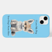 Coque Pour iPhone 14 Plus I Love My Dog iPhone / coque ipad (Verso (horizontal))