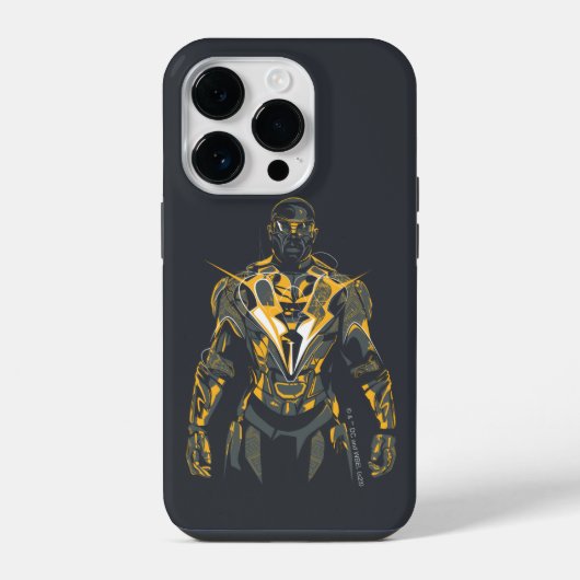 Coque Pour iPhone 14 Plus Illustration Black Lightning (Verso)