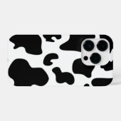 Coque Pour iPhone 14 Plus Impression de vache noire et blanche (Verso Horizontal)