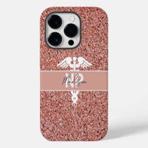 Coque Pour iPhone 14 Plus Infirmière praticienne personnalisée Rose Gold Gli