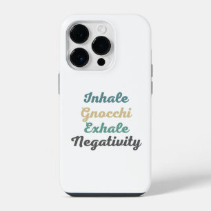 Coque Pour iPhone 14 Plus Inhale Gnocchi Exhale Négativité Téléphone Case
