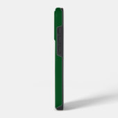 Coque Pour iPhone 14 Plus Initiales Monogramme Vert Élégant Moderne (Côté gauche)