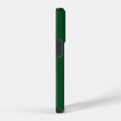 Coque Pour iPhone 14 Plus Initiales Monogramme Vert Élégant Moderne (Côté droit)