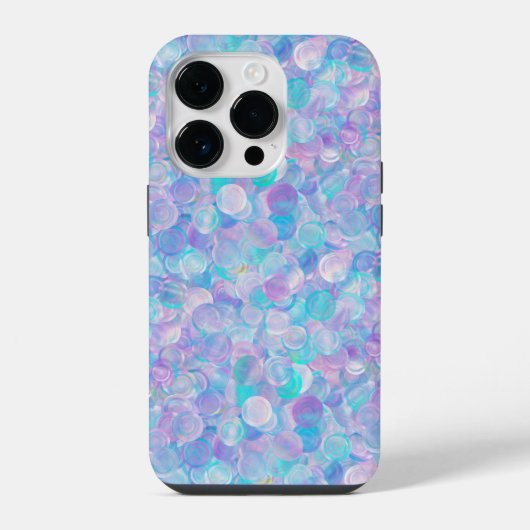 Coque Pour iPhone 14 Plus Iridescente Opal Glass Cabochons (Verso)