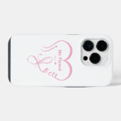 Coque Pour iPhone 14 Plus J'aime mon fiancé • Vous = ♥ 🫳🏻💍 (Verso Horizontal)
