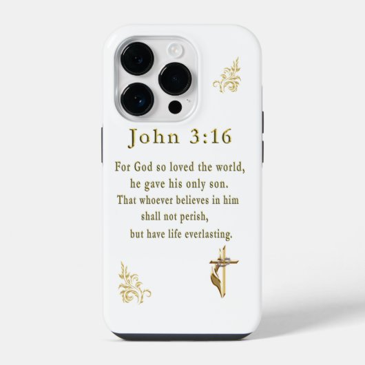 Coque Pour iPhone 14 Plus Jean 3:16 (Verso)