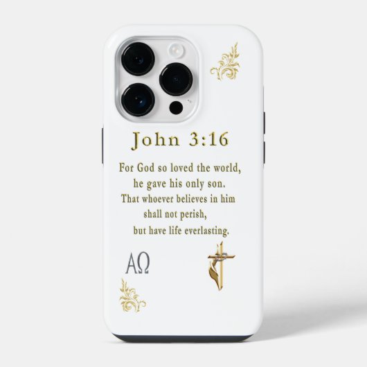 Coque Pour iPhone 14 Plus Jean 3:16 (Verso)