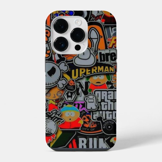 Coque Pour iPhone 14 Plus Jeu de graffitis (Verso)