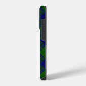 Coque Pour iPhone 14 Plus Johnstone tartan bleu vert plaid (Côté gauche)
