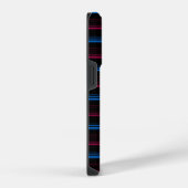 Coque Pour iPhone 14 Plus Jolies rayures bleues roses  (Côté droit)