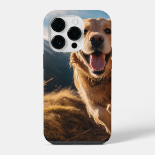Coque Pour iPhone 14 Plus Joyeux Golden Retriever en cours