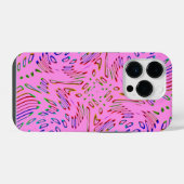 Coque Pour iPhone 14 Plus Kaleidoscope rose (Verso Horizontal)