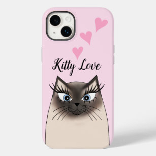 Coque Pour iPhone 14 Plus Kitty Love Himalayan chat cas de téléphone cellula