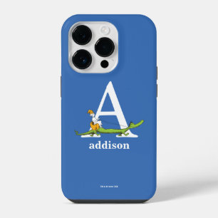 Coque Pour iPhone 14 Plus L'ABC de Dr Seuss : Lettre A - Blanc   Ajoutez vot