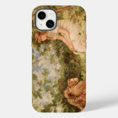Coque Pour iPhone 14 Plus Lady With Lion iPhone / coque ipad (Verso)