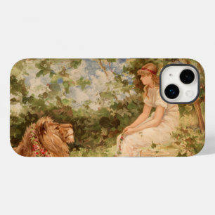 Coque Pour iPhone 14 Plus Lady With Lion iPhone / coque ipad